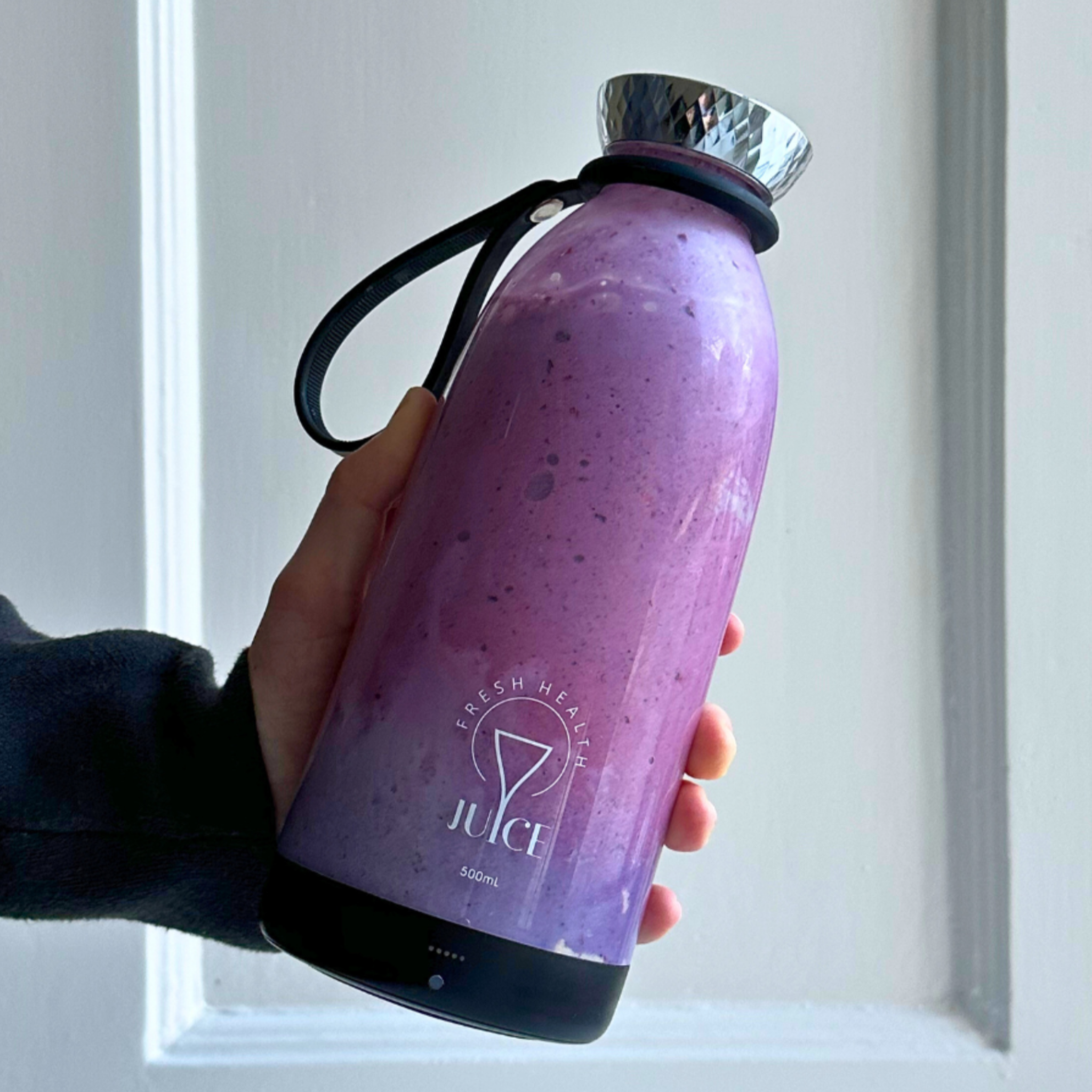 Fresh Juice 500ml bærbar blender – kompakt blender til smoothies, shakes og juice.