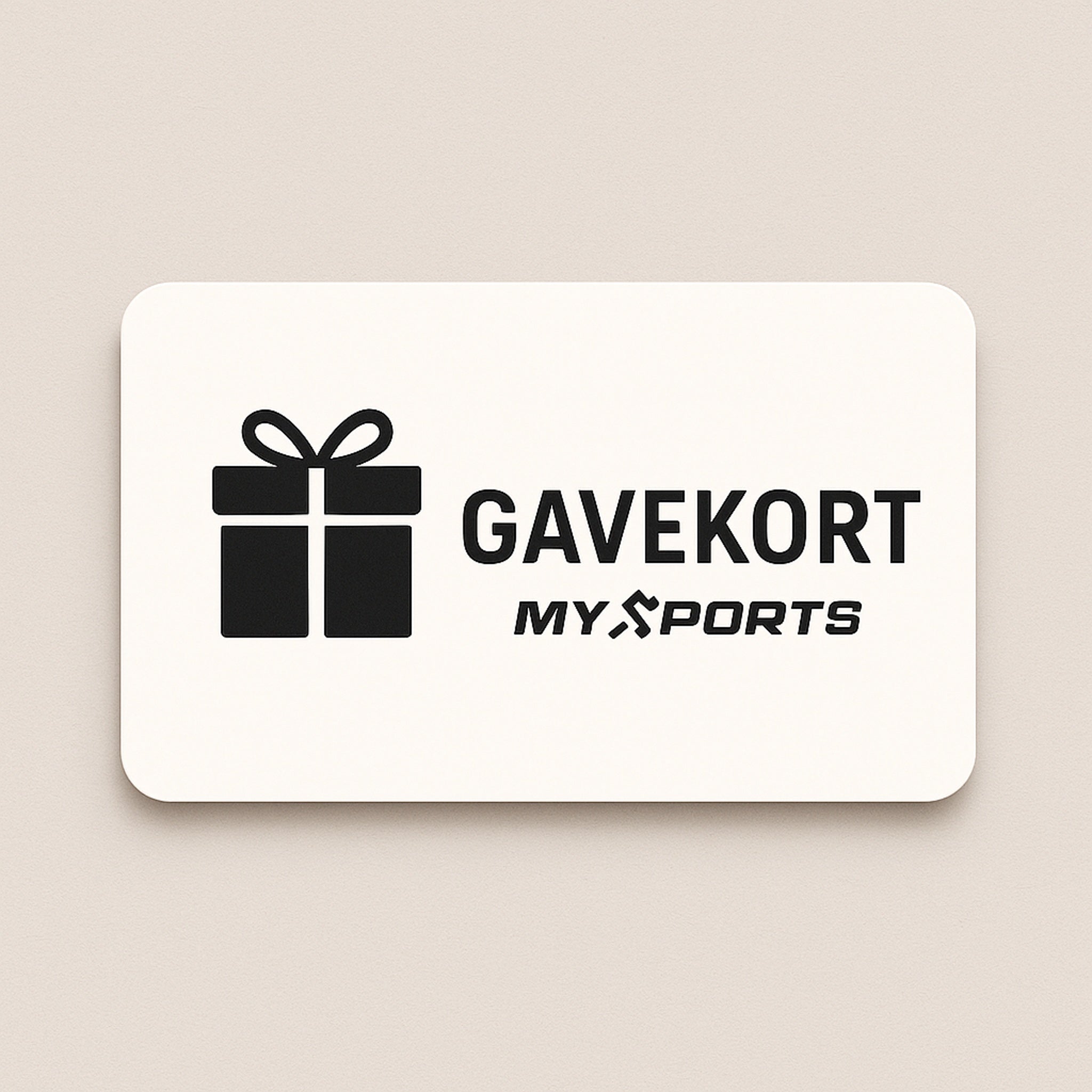 MySports digitalt gavekort – vælg beløb og modtag direkte på e-mail.