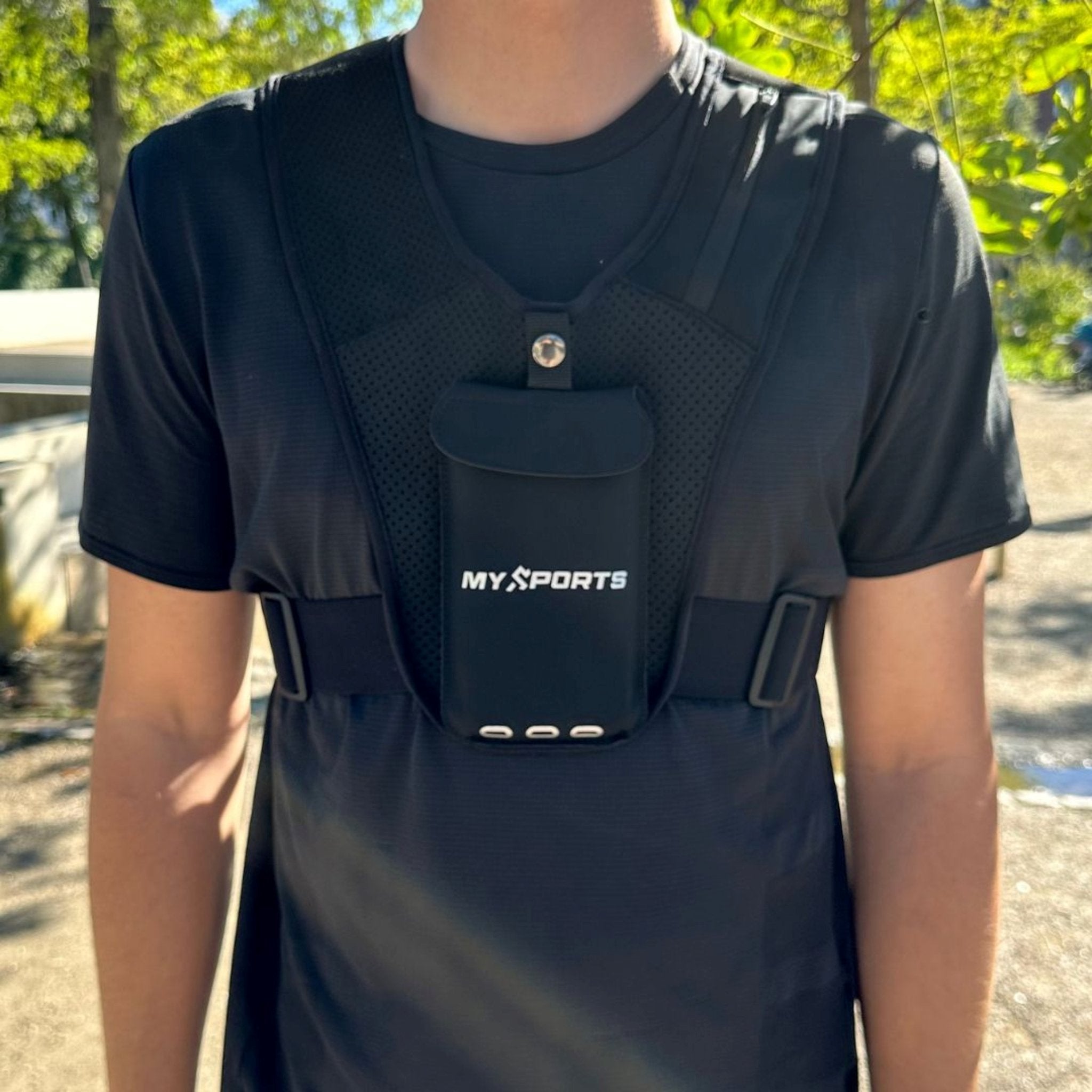 MySports løbevest til løb med justerbar pasform og sikker lukning