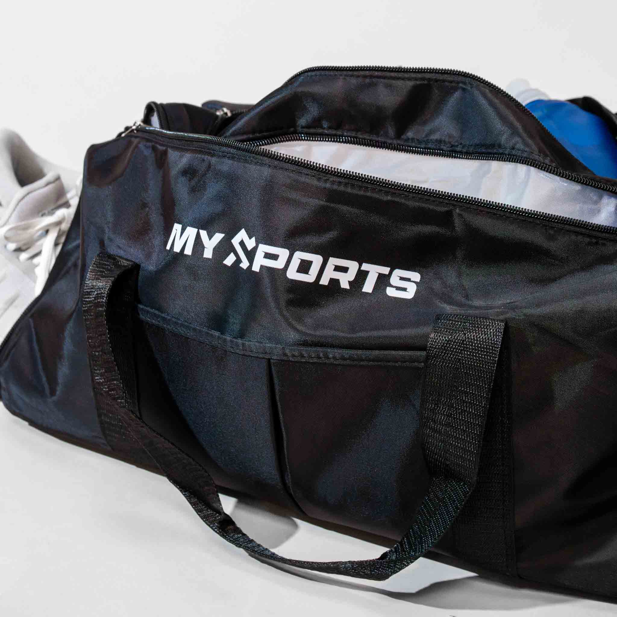 Sort MySports træningstaske brugt til fitness og hverdag