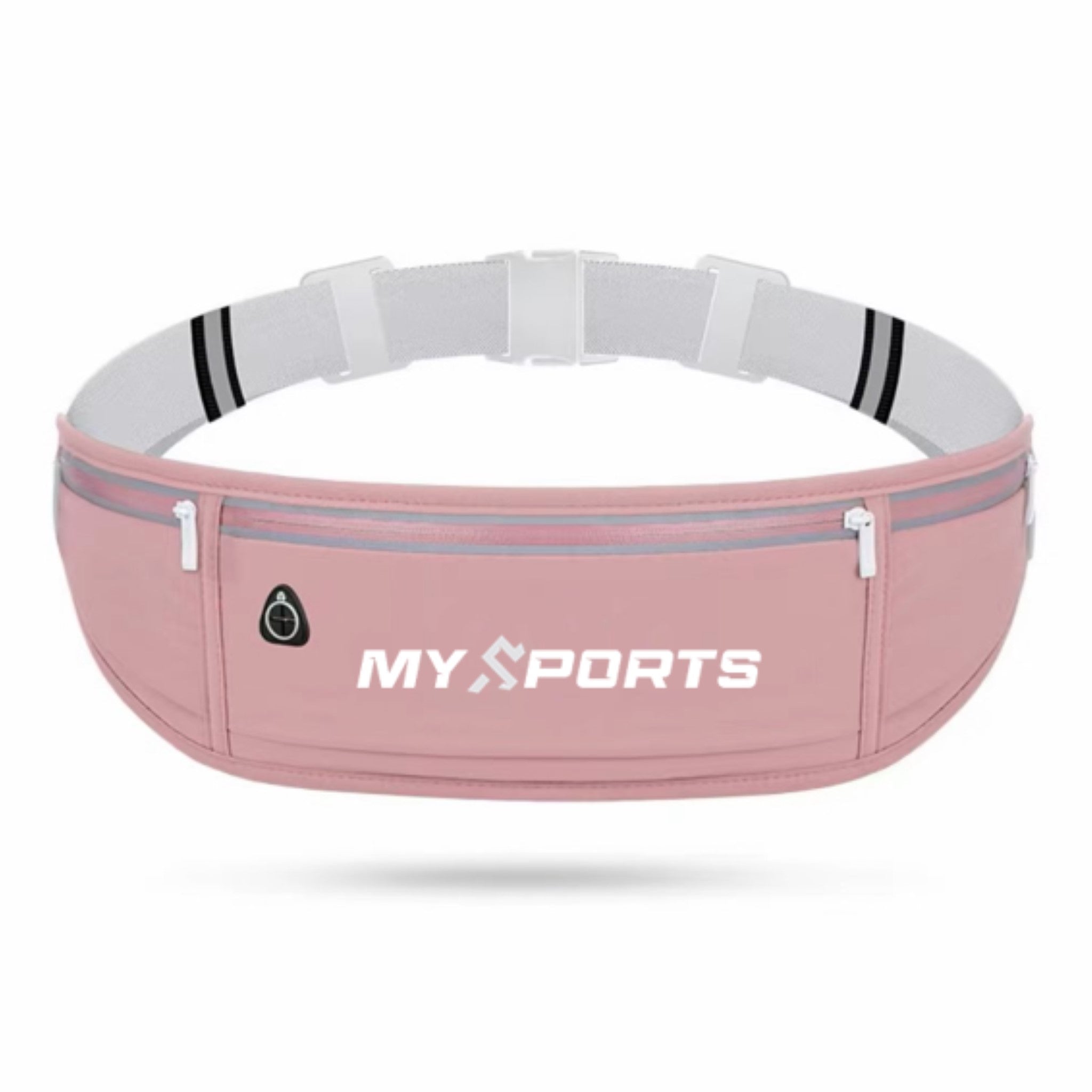 MySports løbebælte – pink – lynlåslomme og justerbar rem